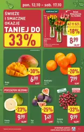 ALDI gazetka tydzień 42 Strona 5: Mango Sztuka €6,99, GARDENLINE Róże €8,99