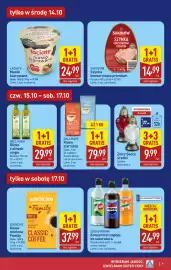 ALDI gazetka tydzień 42 Strona 9: Sodastream Koncentrat napoju do saturatora €24,99, Masto klarowane Łaciate €24,99