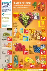 EDEKA Wucherpfennig Prospekt woche 42 Seite 2: Driscoll's Himbeeren €1,99, SanLucar Kultur-heidelbeeren €2,49