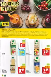 EDEKA Wucherpfennig Prospekt woche 42 Seite 25: EDEKA Bio Tomaten-Gemüse-Mix €1,49, EDEKA Bio Apfel-Schorle €0,95