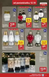 ALDI gazetka tydzień 42 Strona 5: Luks €3,99, Znicz szklany zalewany mały €2,99