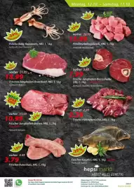 Hepsi-Markt Prospekt woche 42 Seite 4: Frischer Jungbullen-Braten, HKL 1 €10,99, Frischer Putenhals, HKL 1 €3,79