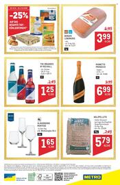 Metro Flugblatt Seite 64: GLÄSERSERIE MONTESE €1,65, Berger Leberkäse €3,99
