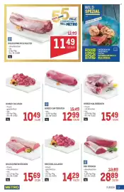 Metro Flugblatt Seite 11: WILDSCHWEIN SCHULTER €11,49, WILDSCHWEIN RÜCKEN €15,69