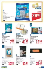 Metro Flugblatt Seite 27: SEAWORK MSC KAP-SEEHECHT FILET €41,99, BINCA EVERYDAY MSC ALASKA SEELACHSFILET €7,99