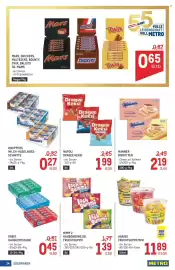 Metro Flugblatt Seite 34: MARS, SNICKERS, MALTESERS, BOUNTY, TWIX, BALISTO OD. M&M'S €0,65