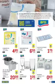 Metro Flugblatt Seite 37: ARO BATTERIEN €0,69, GLÄSER €1,05