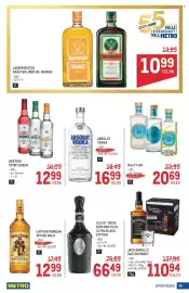 Metro Flugblatt Seite 45: Malfy Gin €20,69, JACK DANIEL'S GASTRO PAKET €110,94