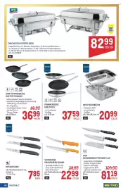 Metro Flugblatt Seite 46: MESSERSERIE €7,85, Aro Chafing Dish Doppelpack €82,99