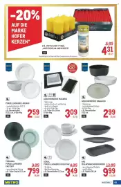 Metro Flugblatt Seite 49: TOGNANA PORZELLANSERIE FACTORY €7,99, GESCHIRRSERIE NAGGADO €2,99