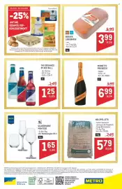 Metro Flugblatt Seite 64: GLÄSERSERIE MONTESE €1,65, Berger Leberkäse €3,99