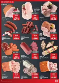 Kaufland leták týden 42 Strana 14: Poctivá moravská katalánský salám €19,90, Mistrí rolovaná plec €19,90