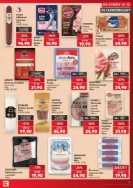 Kaufland leták týden 42 Strana 15: Chodura zabijačkový sulc s petrželí €19,90, Ponnath salám €19,90