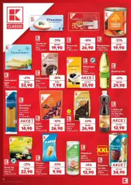 Kaufland leták týden 42 Strana 18: K-Classic černý čaj lemon taste €22,90, K Classic datle sušené €26,90