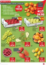Kaufland leták týden 42 Strana 2: Jarmark jablka červená €84,90, Kaki €14,90