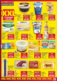 Kaufland leták týden 42 Strana 22: Lacrum tavený sýr smetanový €79,90, K Classic zrající sýr s kmínem €34,90