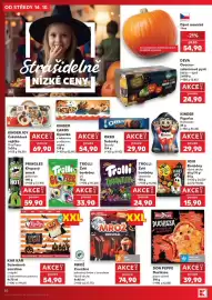 Kaufland leták týden 42 Strana 30: Trolli želé bonbóny oči €33,90, Kinder joy čokoládové vajíčko one piece €69,90