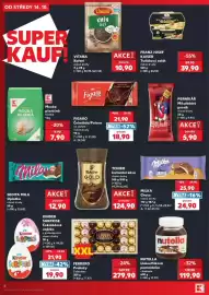 Kaufland leták týden 42 Strana 8: Tchibo instantní káva €124,90, Figaro čokoláda/poleva €18,90