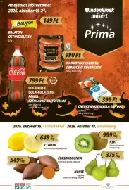Príma akciós újság hét 42 Oldal 1: Kivi €999,00, Citrom €649,00