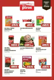 Príma akciós újság hét 42 Oldal 5: Cba piros edami sajt €315,00, Cba piros franciasalata alap €699,00