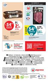 Catalogue U Express page 14: CANARD FILET €11,87, MARIE MORIN MOUSSE AU CHOCOLAT €2,21