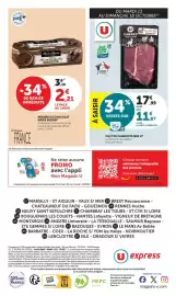 Catalogue U Express page 14: CANARD FILET €11,87, MARIE MORIN MOUSSE AU CHOCOLAT €2,21