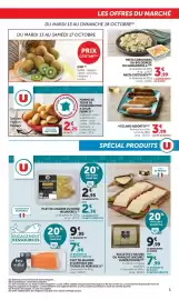 Catalogue U Express page 3: U Filet de limande du nord meunière €2,95, ECLAIRS €3,99