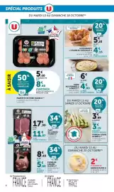 Catalogue U Express page 4: ANANAS EN DES U €2,00, CANARD FILIERE U €11,87