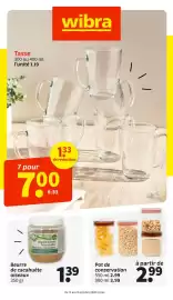 Catalogue Wibra page 1: Beurre de cacahuète oiseaux €1,39, Pot de conservation €2,99