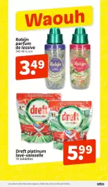 Catalogue Wibra page 17: Dreft lave-vaisselle €5,99, Robijn parfum de lessive €3,49