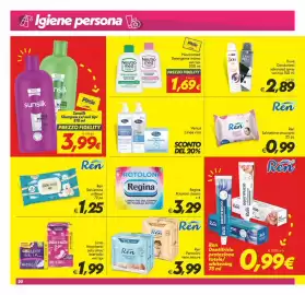 Volantino Iper Super Conveniente Pagina 20: Ren Dentifricio protezione totale/whitening €0,99, Ren Pannolini €3,99