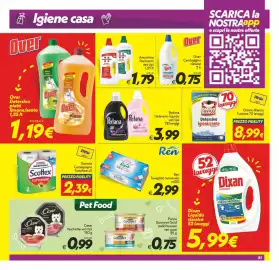Volantino Iper Super Conveniente Pagina 21: Ren Tovaglioli monovelo €2,99, Perlana Detersivo liquido €3,99