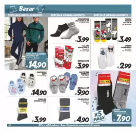 Volantino Iper Super Conveniente Pagina 24: Pantofole cartoon €9,90, Bikkembergs sneaker/calza €3,99