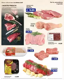 Volantino Maxisconto Pagina 8: Macinato misto di bovino e suino Fiorani €6,59, Arrosto di bovino adulto piemontese €20,39