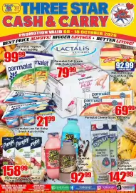 Three Star Cash and Carry catalogue Page 10: Parmalat Yogofun Multigrain €142,99, Parmalat Steri Stumpie €92,99