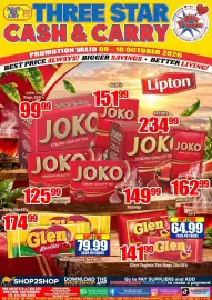 Three Star Cash and Carry catalogue Page 3: SAVE -a- LOT OUR COMMUNITY STORE THREE STAR CASH & CARRY OWERTRADE YOU OWER