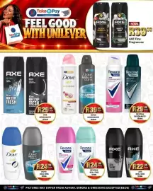 Take 'n Pay catalogue week 42 Page 23: Axe Deodrants €29,99, Rexona Deodrants €29,99