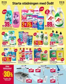 ÖoB annonsblad vecka 42 Sida 5: Ajax allrengöring €29,90, Effekt wc-block €29,90