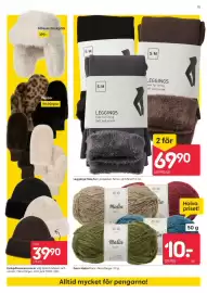 Rusta reklamblad vecka 42 Sida 11: Leggings €69,90, Yarn Malia €10,00