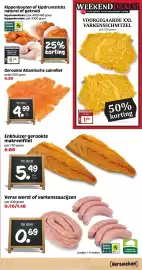 De Boerenschuur folder week 42 Pagina 7: Kippenbouten of kipdrumsticks €5,46, Voorgegaarde xxl varkensschnitzel €1,84