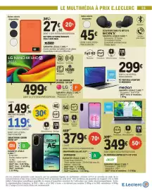 Catalogue E.Leclerc page 35: XIAOMI REDMI A5 €119,90, SONY ECOUTEURS SANS FIL WFC510 €45,00