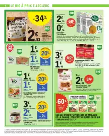 Catalogue E.Leclerc page 4: Rigoni di Asiago Mini Tartelettes Bio €2,07, Crousti Crush Bio Nocciolata €2,93