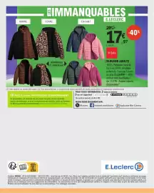 Catalogue E.Leclerc page 40: Tissaia Blouson adulte €17,97