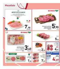 Volantino Spazio Conad Pagina 12: HAMBURGER RICETTA CLASSICA AMADORI €4,99, Alette di pollo Conad Percorso Qualità €3,40