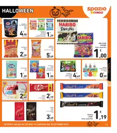 Volantino Spazio Conad Pagina 15: Caramelle Halloween Mix Fritt Minis €4,90, Mini Burger Trolli €2,29