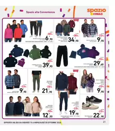 Volantino Spazio Conad Pagina 21: GIUBBINO SOFTSHELL UOMO O DONNA NORWAY €39,90