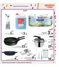 Volantino Spazio Conad Pagina 23: Kit taglia e gratta 5 lame €8,70, Asciugatutto Naturelle €3,50