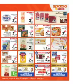 Volantino Spazio Conad Pagina 3: FORMAGGIO FRESCO PHILADELPHIA €2,49, PASTA FRESCA RIPIENA SFOGLIAGREZZA GIOVANNI RANA €2,19
