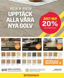 Byggmax reklamblad vecka 42 Sida 2: 20% på utvalda golv