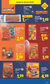 Catálogo Lidl semana 43 Página 51: Dr. Oetker kit de brownies terroríficos €4,99, Halloween bolitas de chocolate €2,49